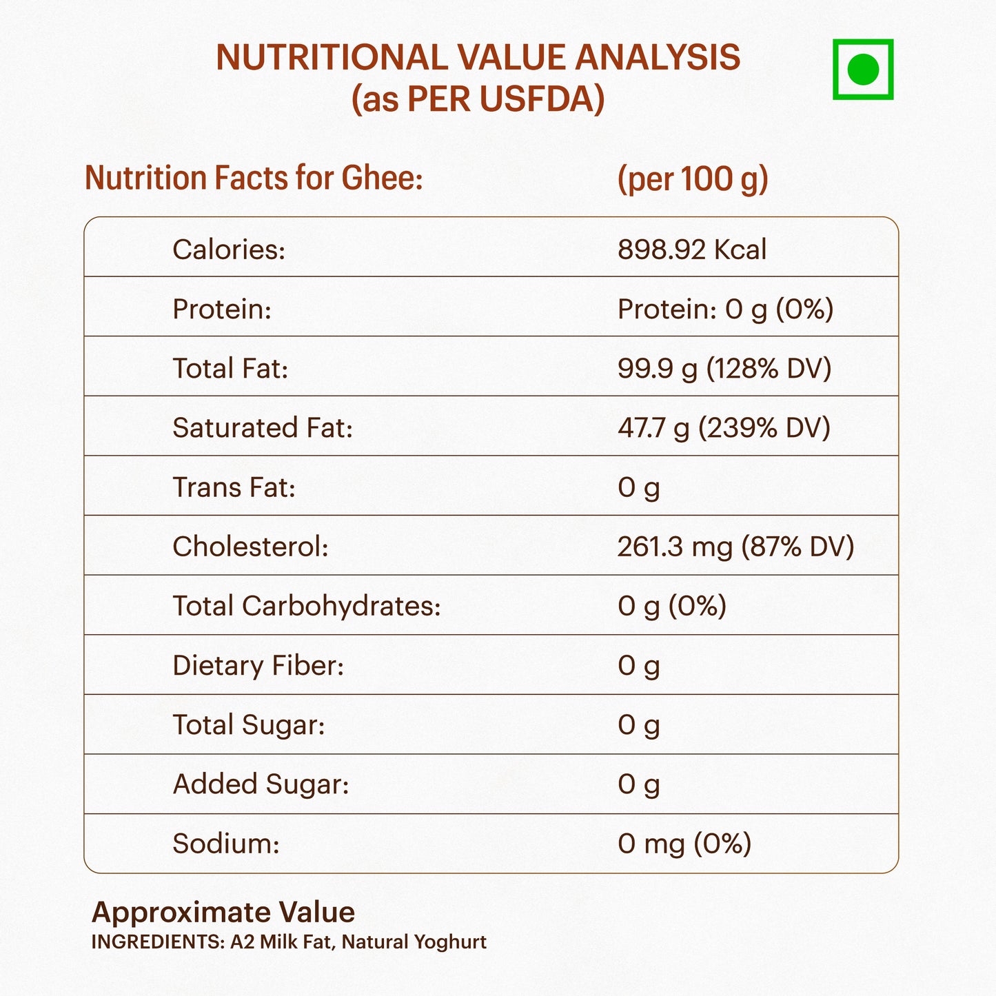 Gir Cow A2 ghee - Made From Curd